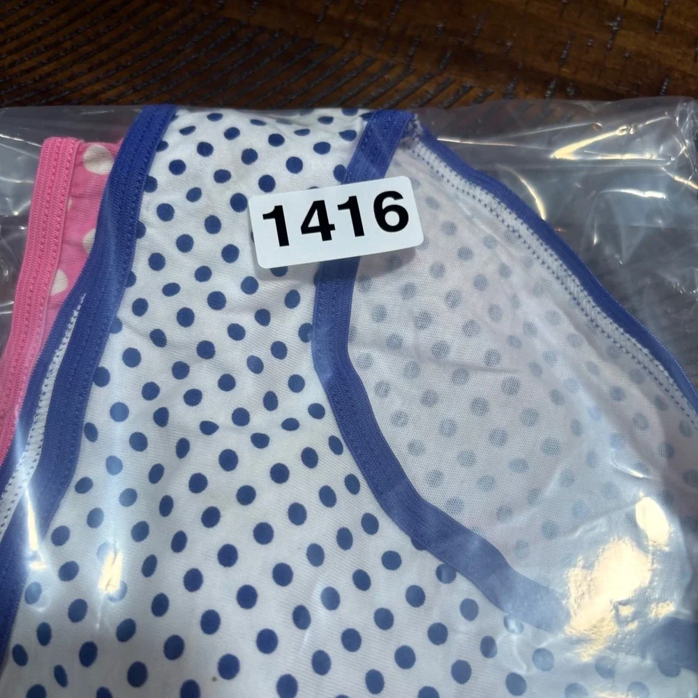 Cat & Jack Girls Cotton Brief Underwear 10 Pack Size S Hearts Polka Dots Multi